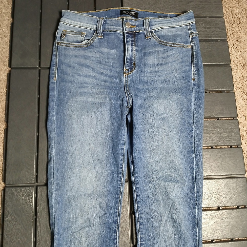Judy Blue Los Angeles Boot Cut Jeans Womens Sz 7/28 Skinny Custom Denim JB149 - Picture 3 of 13